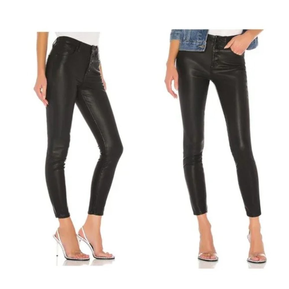 Blank NYC The Great Jones Vegan Leather Pant in Daddy Soda